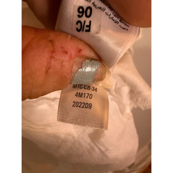 rare/self All-Gender Pieced Cotton Button Down Shirt white asymmetrical hem Med - Picture 7 of 9